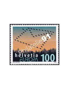 Timbre de Suisse n° 1991, collection timbres Europa