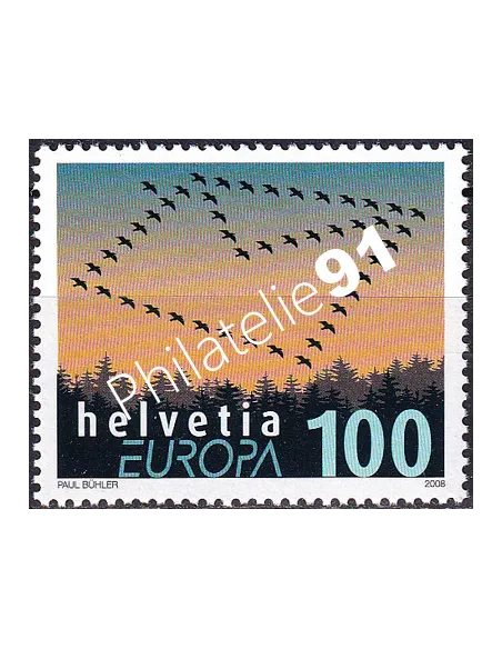 Timbre de Suisse n° 1991, collection timbres Europa