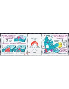 TAAF, Triptyque n° 139A, Collection timbres Dom-Tom