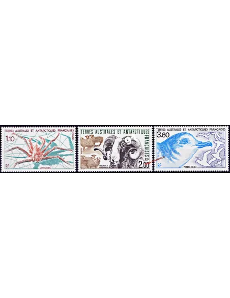 TAAF,n° 140 à 142, Collection timbres Dom-Tom