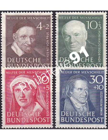 RFA, n° 29 à 32, Collection timbres Allemagne