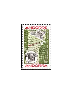 Timbre neuf  d'Andorre Français- n°  252 - Thématique : Communication