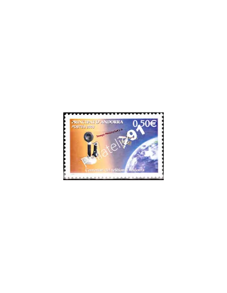 Timbre d'Andorre Français n° 586 - Thématique: Communication