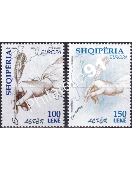 Timbre d'Albanie n° 2944 à 2945, collection timbres Europa