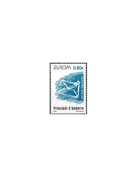 Timbre d'Andorre espagnol n° 340, collection timbres Europa