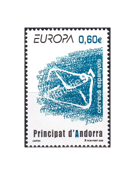 Timbre d'Andorre espagnol n° 340, collection timbres Europa