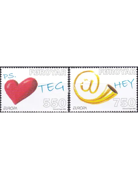 Timbres des Iles Féroé n° 635 à 636, collection timbres Europe