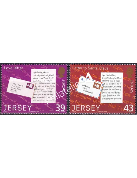 Timbres de JERSEY n° 1389 à 1390, collection timbres Europa