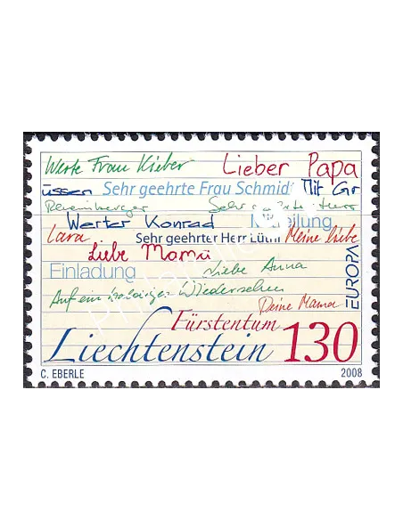 Timbre du Liechtenstein n° 1411, collection timbres Europa