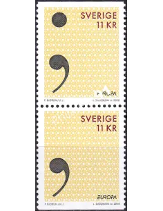 Suède, n° 2619 à 2620, paire verticale, collection timbres Europa