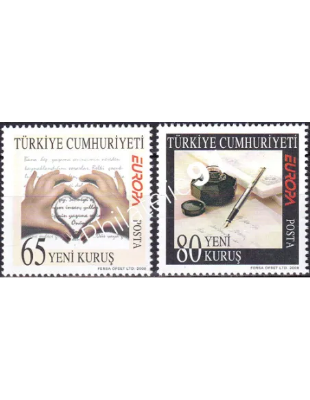 Turquie, n° 3356 à 3357, collection timbre Europe