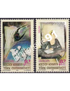 Chypre Turc, n° 636 à 637, collection timbres Europa