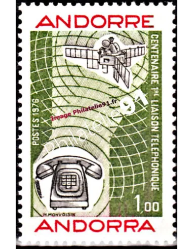 Timbre neuf  d'Andorre Français- n°  252 - Thématique : Communication