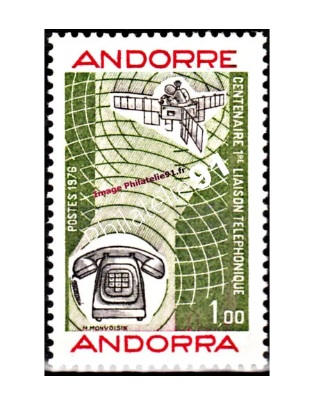 Timbre neuf  d'Andorre Français- n°  252 - Thématique : Communication