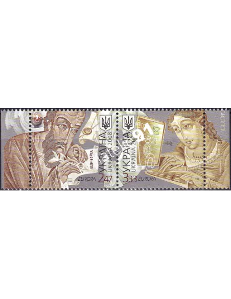 Timbres d'Ukraine n° 869 à 870, en paire, collection timbres Europa
