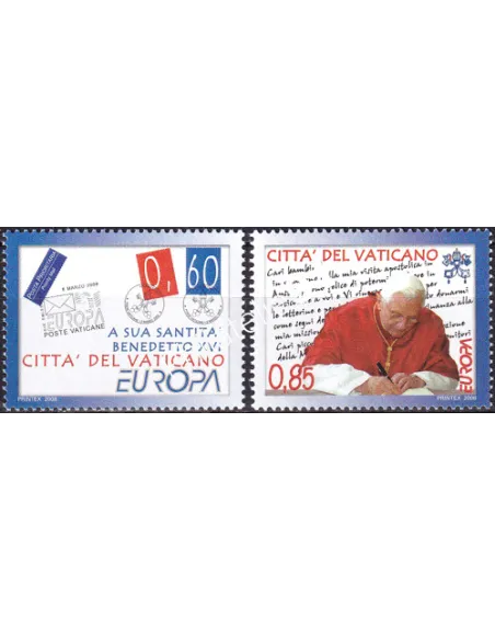 Timbres du Vatican n° 1454 à 1455, collection timbres Europa