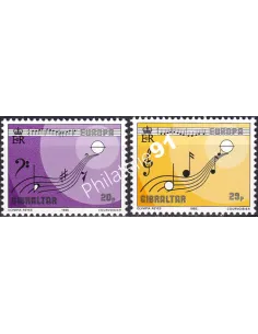 Gibraltar, n° 495 à 496, collection timbres Europe