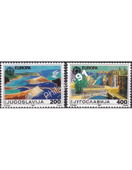 Yougoslavie, n° 2098 à 2099, collection timbres Europe
