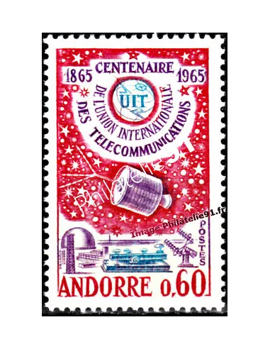 Timbre neuf d'Andorre Français n° 173 - Thématique : communication