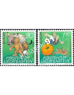 Liechtenstein, n° 1086 à 1087, collection timbres Europe