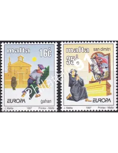 Timbres de MALTE n° 987 à 988, collection timbres Europe