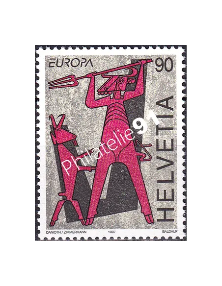 Timbre de Suisse n° 1543, collection timbres Europe