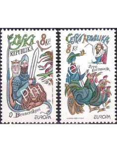 Rép.-Tchèque, n° 141 à 142, collection timbres Europe