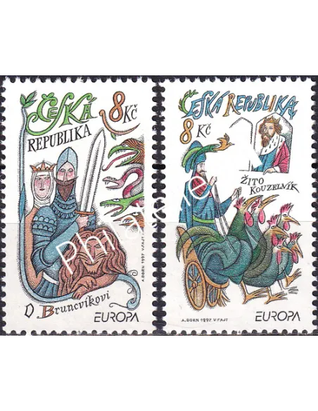 Rép.-Tchèque, n° 141 à 142, collection timbres Europe