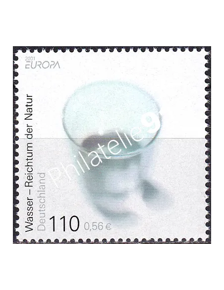 Timbre d'Allemagne n° 2017, L'eau, collection timbres Europe