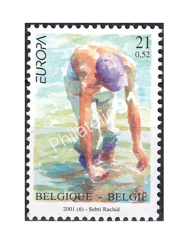Timbre de Belgique n° 2984,L'eau, collection timbres Europe