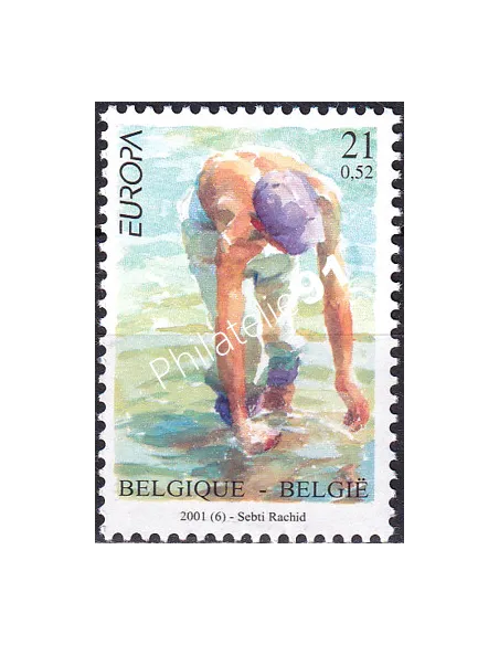 Timbre de Belgique n° 2984,L'eau, collection timbres Europe