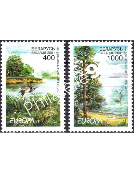 Biélorussie, n° 370 à 371, collection timbres Europe
