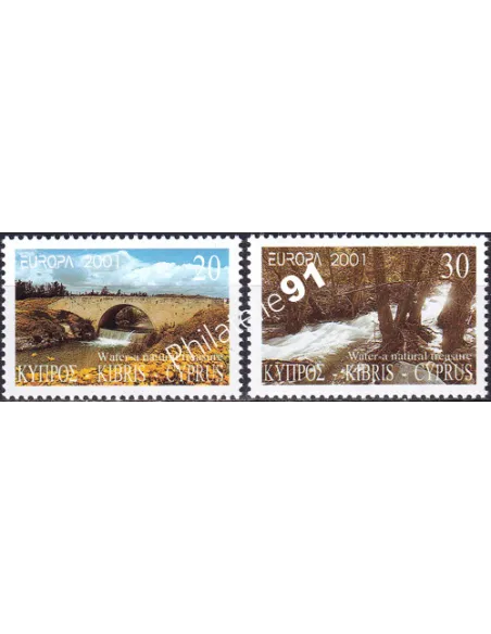 Timbres de Chypre n° 984 à 985, collection timbres Europe
