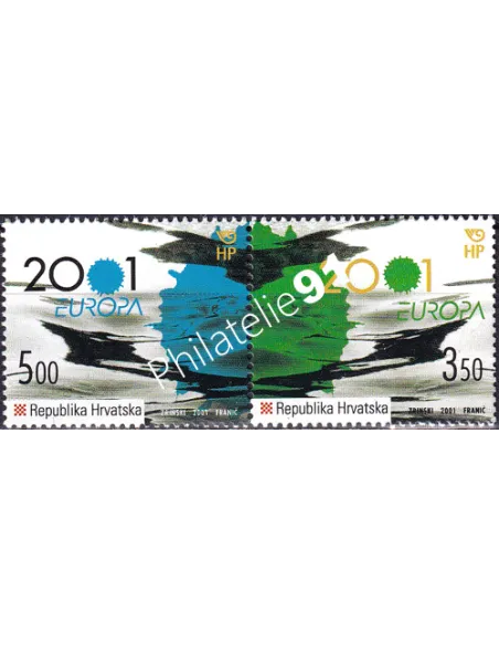 Timbres de Croatie n° 537 à 538, en paire, collection timbres Europe