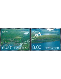Féroé, n° 398 à 399, collection timbres Europe