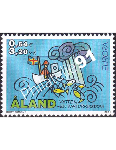 Aland, n° 191, collection timbres Europe