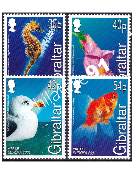 Gibraltar, n° 963 à 966, collection timbres Europe