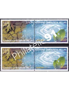Grèce, n° 2054 à 2057, 2 paires, collection timbres Europe