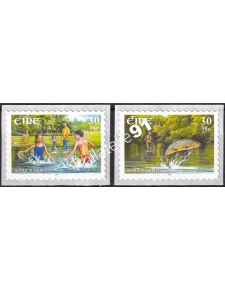 Irlande, n° 1347 à 1348, adhésifs, collection timbres Europe
