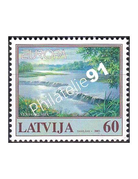 Lettonie, n° 514, collection timbres Europe