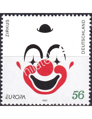 Timbre d'Allemagne n° 2080, Le cirque, collection timbres Europe