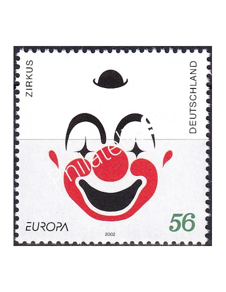 Timbre d'Allemagne n° 2080, Le cirque, collection timbres Europe