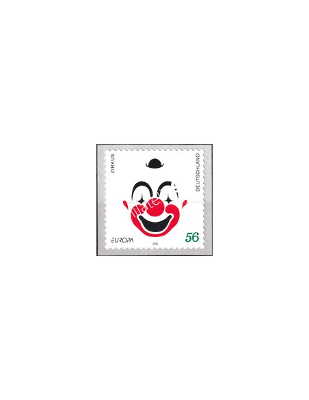 Timbre d'Allemagne n° 2100, adhésif, Le cirque, timbres Europa