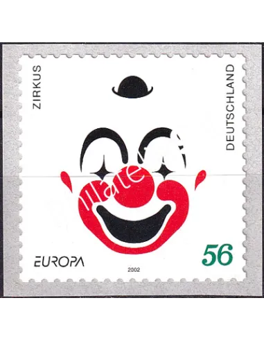 Timbre d'Allemagne n° 2100, adhésif, Le cirque, timbres Europa
