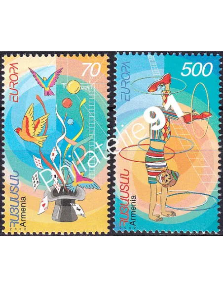 Arménie, n° 419 à 420, collection timbres Europe
