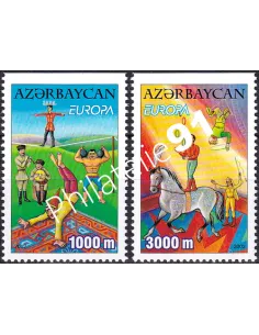 Azerbaïdjan, n° 431a à 432a, ND en haut, collection timbres Europe