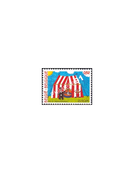 Timbre de Belgique n° 3064, Le cirque, collection timbres Europe