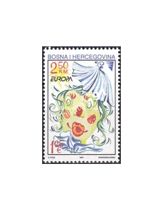 Timbre de Bosnie-Herzégovine n° 372,Le cirque, timbre Europa