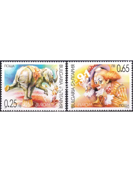 Bulgarie, n° 3928 à 3929, collection timbres Europe