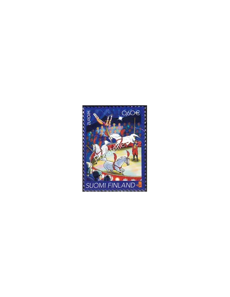 Timbre de Finlande n° 1589, Le cirque, collection timbres Europa